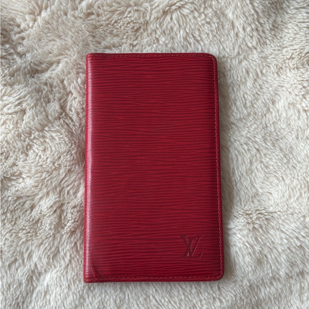 Louis Vuitton Scarlet Epi Leather Card Holder